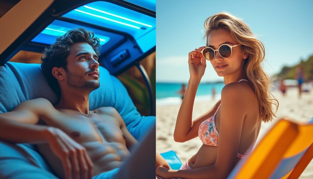 découvrez à quoi correspondent 10 minutes d'uv en cabine par rapport au temps d'exposition au soleil, pour mieux comprendre les risques et les précautions à prendre.