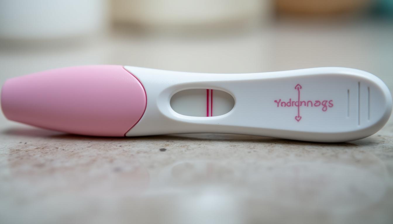 Image test de grossesse faiblement positif : comment interpréter la ligne très pâle ?